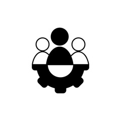 Team vector icon. Teamwork illustration sign. Development symbol. Progress  logo. 