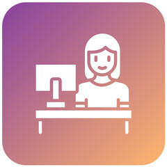 Vector Design Information Desk Icon Style