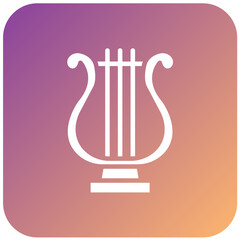 Vector Design Lyre Icon Style