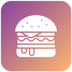 Vector Design Cheese Burger Icon Style