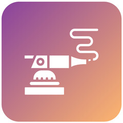 Vector Design Polisher Machine Icon Style
