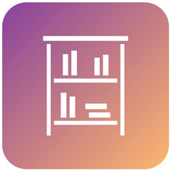 Vector Design Bookshelf Icon Style