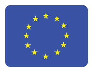   European Union Flag ,european state flag vector illustration