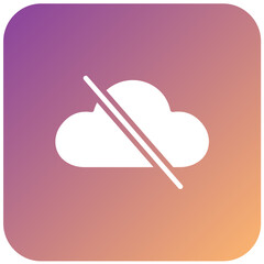 Vector Design Cloud Inaccessible Icon Style