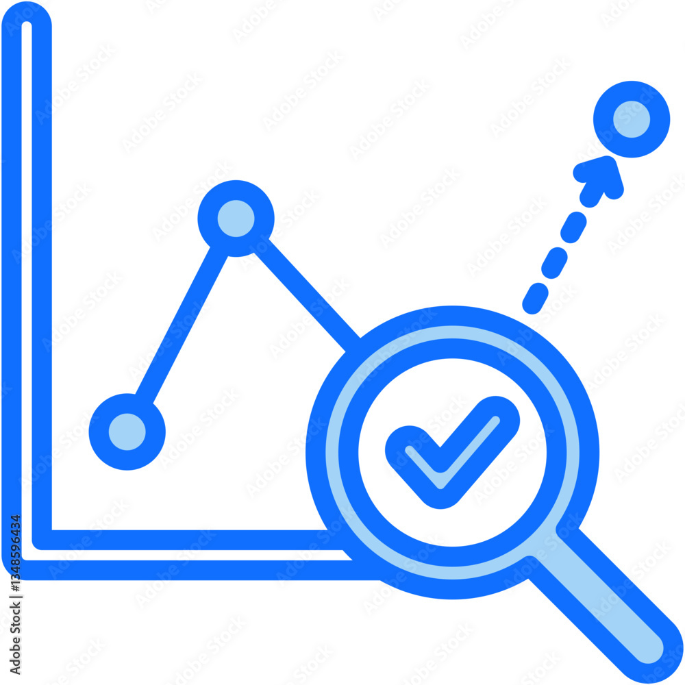 Poster predictive analytics icon
