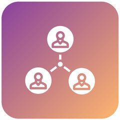 Vector Design User Connection Icon Style