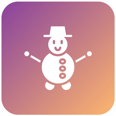 Vector Design Snowman Icon Style
