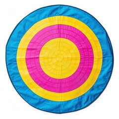 Fototapeta premium Layered Paper Target: Textured Concentric Circles with Vibrant Colors