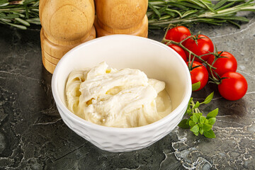 Italian delicous stracciatella cheese
