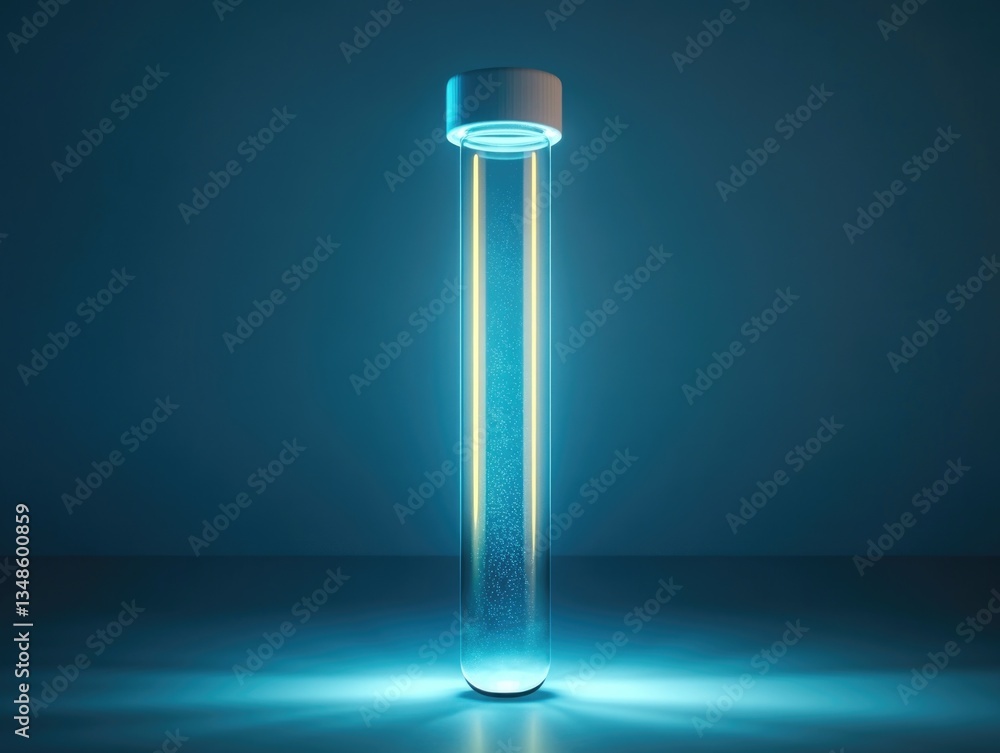 Poster a desk lamp sitting on a table with a simple design