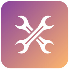 Vector Design Wrench Icon Style
