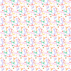 Fototapeta premium seamless pattern with colorful confetti