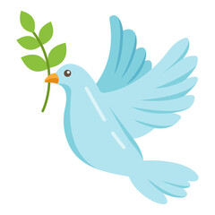 Dove with olive branch