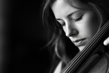 A musician plays a soft melody, fingers slipping slightly on the strings. They close their eyes, embracing the beauty in each mistake