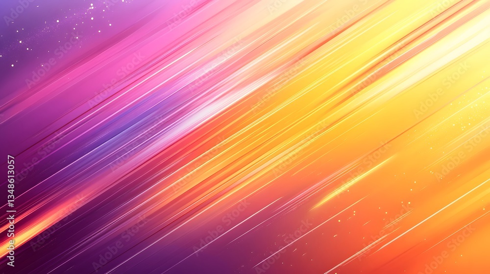 Poster abstract colorful streaks and gradients in a flowing diagonal composition