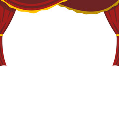 Obraz premium Theatre Curtain Decoration