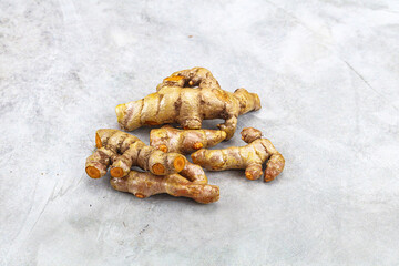 Fresh young Tumeric root heap