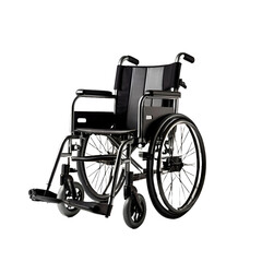 Fototapeta premium Wheelchair, isolated on transparent white background png