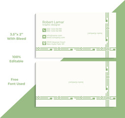 Green Creative Business Card