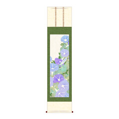 朝顔の掛け軸