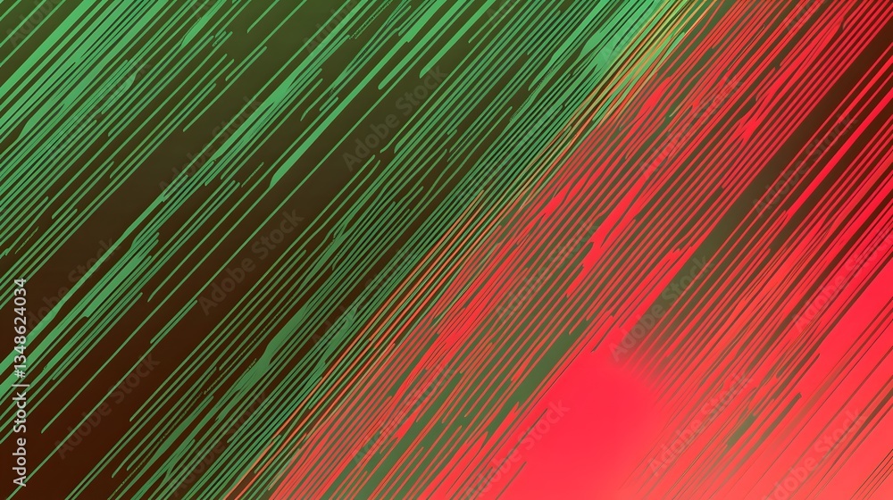 Aufkleber diagonal lines of green and red create a blurred color transition