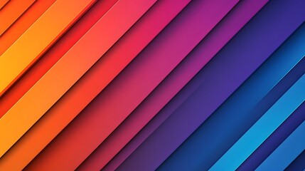 Obraz premium Colorful diagonal bands of light and shadow create a modern design