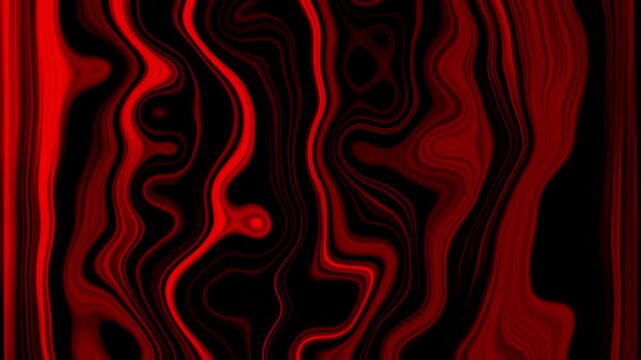 Abstract Liquid Fractual Motion Graphics Red Black Mixture