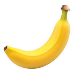 Fresh Yellow Banana Isolated on White Background