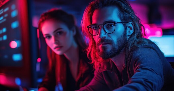 Team of Indian Software Engineers Collaborating in a Modern Tech Office Meeting to Review Project Code and Presentation for Project Managers