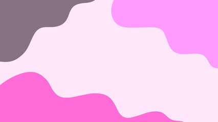Cute aesthetics of pastel pink waves
