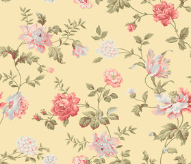 seamless pattern with flowers