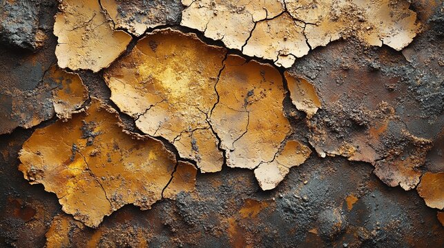 cracked, dried, infertile soil