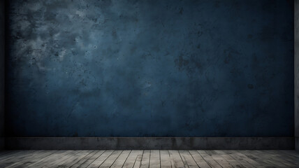 blue weathered brick wall with vintage texture and rough texture It gives the feeling of ancient architecture and grunge style interiors.
