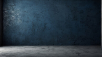 Fototapeta premium blue weathered brick wall with vintage texture and rough texture It gives the feeling of ancient architecture and grunge style interiors. 