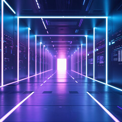 abstract tunnel with light