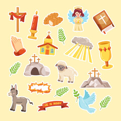 Easter element sticker