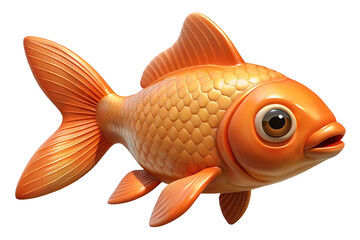 goldfish isolated on white illustrations