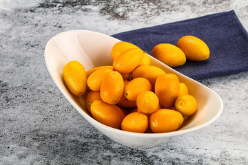 Sweet juicy tropical fruit kumquat