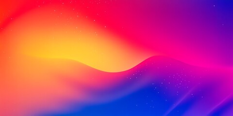 Abstract Gradient Background with Colorful Light Effects and Subtle Starry Particles