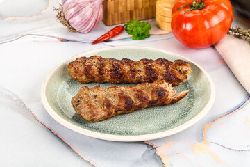Beef kebab minced meat shashlik