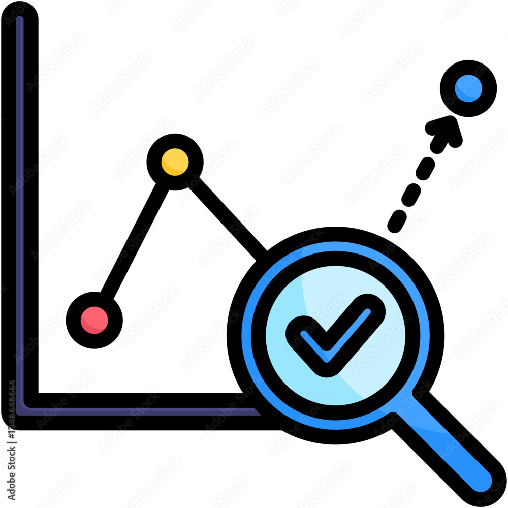Poster predictive analytics icon