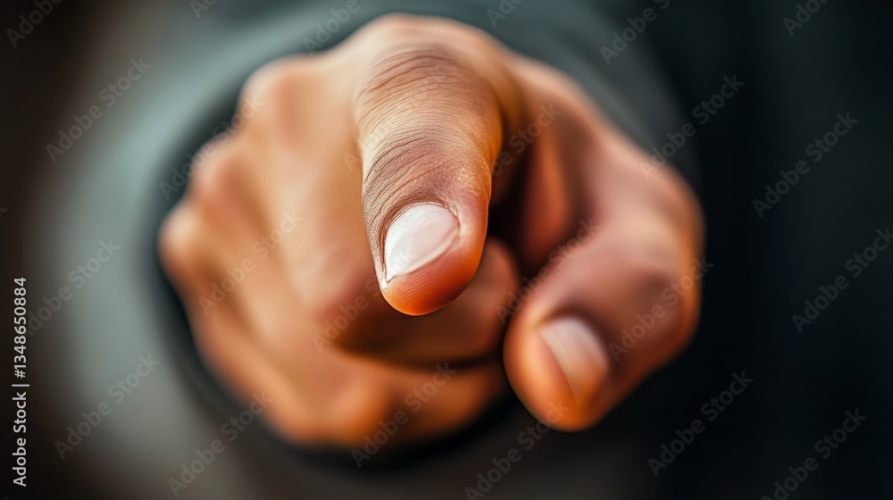 Poster hand pointing to the right. the hand is the only visible part of the person. the image is in black a