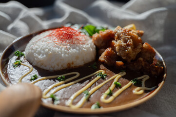唐揚げカレー