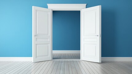 Open Doors to a Blue Room