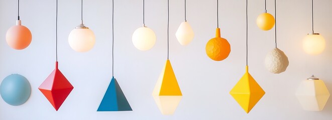 Colorful Geometric Pendant Lights (3)