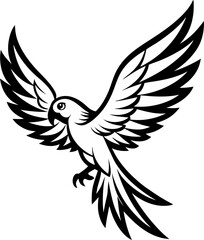 vector illustration of a bird