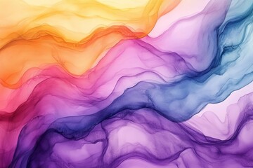 Obraz premium Beautiful colorful abstract watercolor patterns creating a fluid composition design