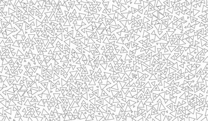 Handmade seamless texture - monochrome triangle pattern drawn by pen. Perfect as background for greeting cards. Abstract Vector Doodle Background Pattern Tile