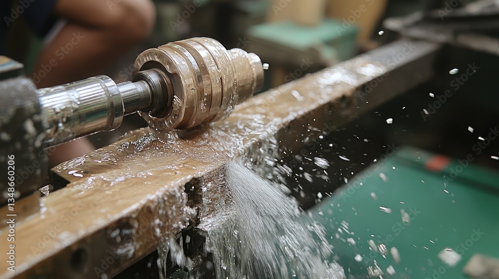 Aufkleber a precision machining workshop with advanced tools and equipment.