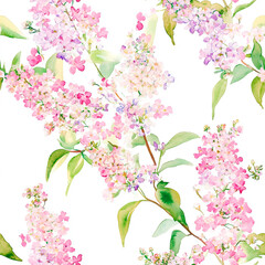 seamless cherry blossom branch